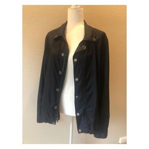 Theory windbreaker bomber jacket(Navy)